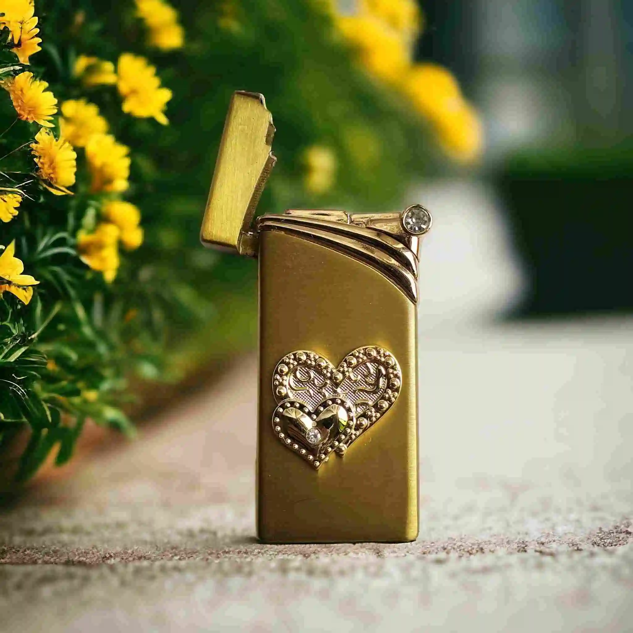 metal gas lighter for smoking