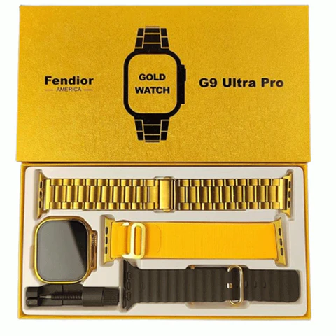 Buy G9 Ultra Pro Gold Smart Watch Max At Best Price In Pakistan - Qureshi Products 