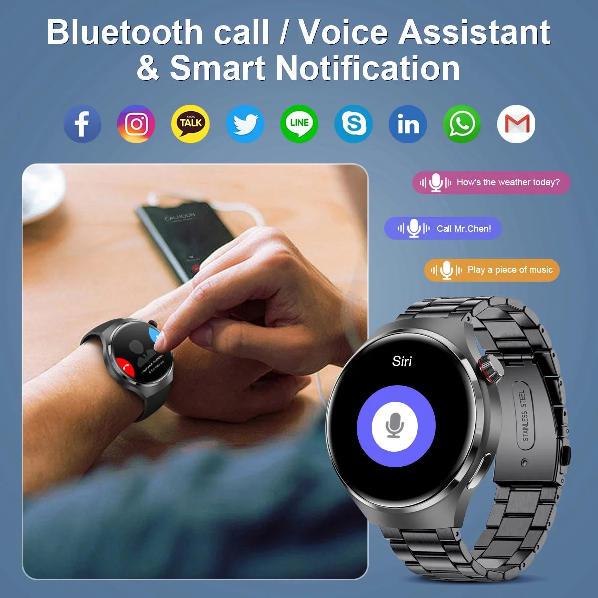 Buy New GPS Smart Watch Men For Huawei GT4 Pro 360*360 HD Screen Heart rate Bluetooth Call NFC IP68Waterproof Blood Sugar Smartwatch at Best Price In Pakistan And all Countries
