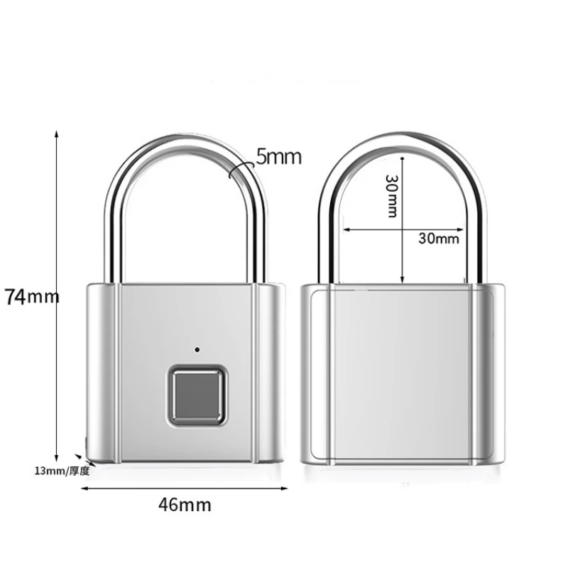 Smart Fingerprint Padlock Waterproof Biometric Fingerprint Keyless Door Lock USB Rechargeable Security Padlock for House Unlock at Best Price in Pakistan