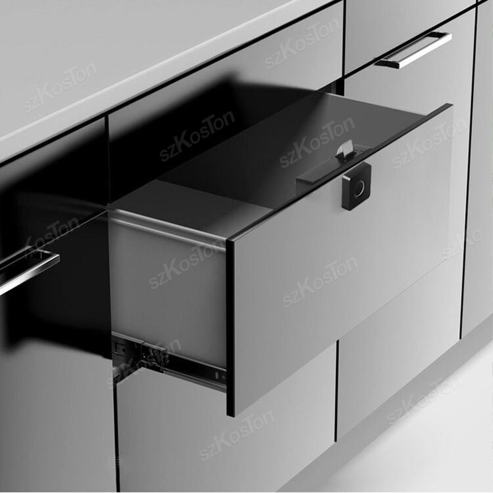 Fingerprint Drawer Biometric Fingerprint Cabinet Lock Keyless Smart Locker Lock for Home and Office Cabinet Drawer Storage