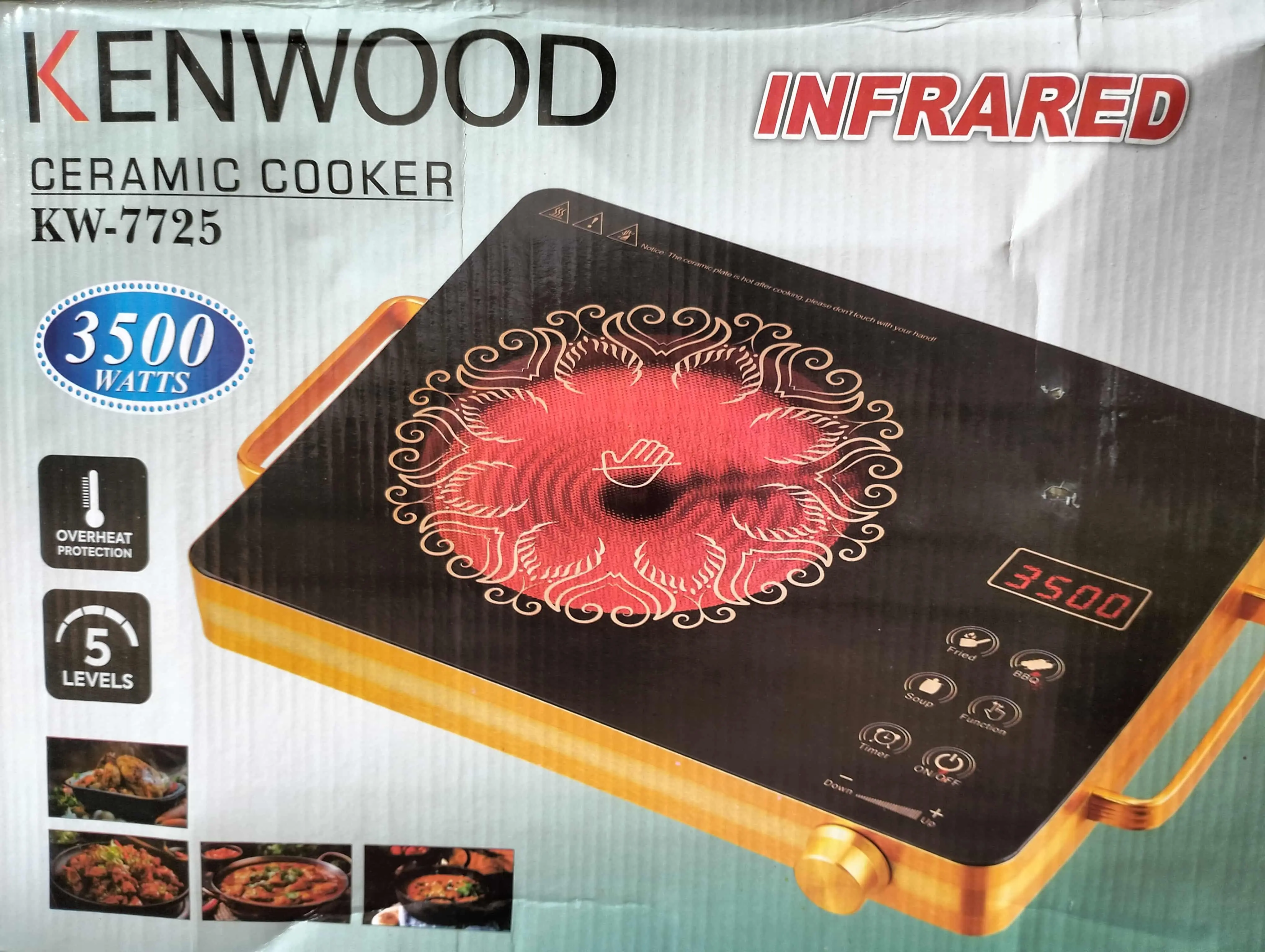 Buy Kenwood Electic Stove with 1 Year Warranty At Best Price In Pakistan - Qureshi Products